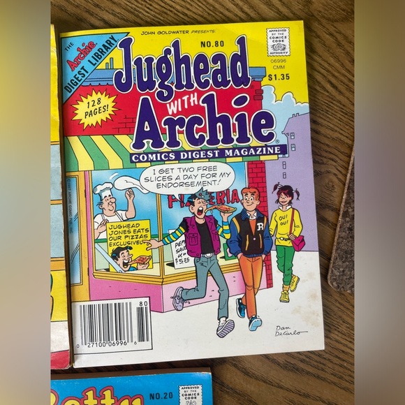 The Archie Digest Library. 7 Vintage Comic Books 1987. Jughead /Betty & Veronica - Picture 5 of 8